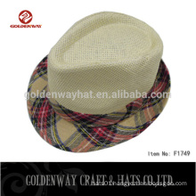Fashion design cheap fedora hat for men
